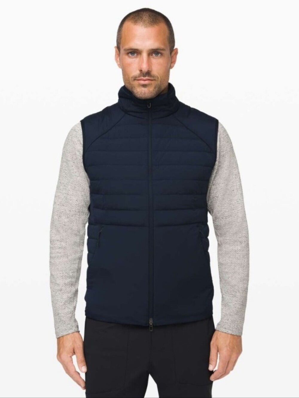 Lululemon Down For It All Vest Size S Navy Down Filled Puffer